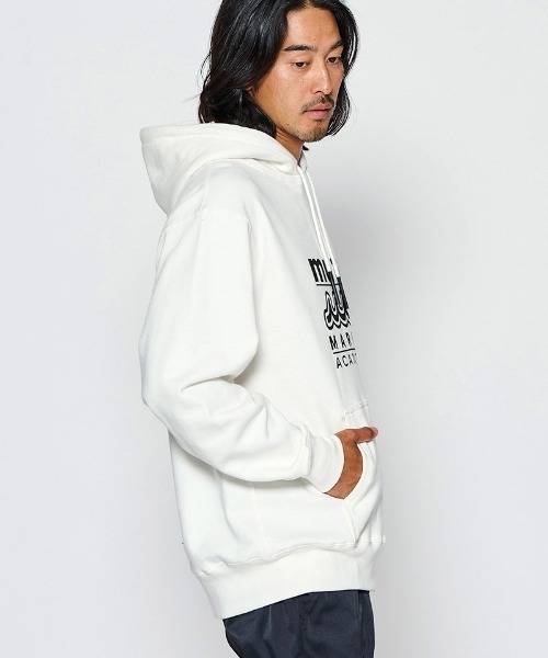 ACANTHUS(アカンサス)の「mpa4244- W-name logo hoodie ロゴパーカー(MA2726)(パーカー・メンズ・ホワイト/ブラック/ネイビー・XL/L/M/S)」の5枚目の写真