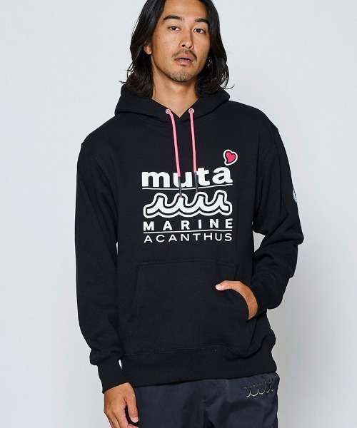 ACANTHUS(アカンサス)の「mpa4244- W-name logo hoodie ロゴパーカー(MA2726)(パーカー・メンズ・ホワイト/ブラック/ネイビー・XL/L/M/S)」の7枚目の写真