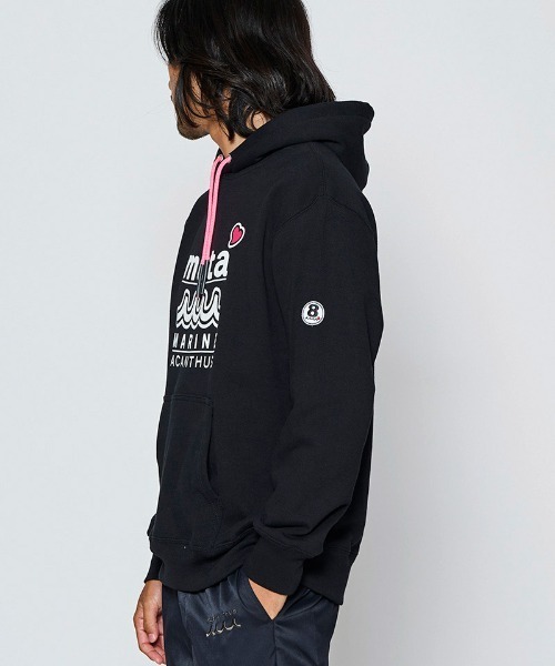 ACANTHUS(アカンサス)の「mpa4244- W-name logo hoodie ロゴパーカー(MA2726)(パーカー・メンズ・ホワイト/ブラック/ネイビー・XL/L/M/S)」の9枚目の写真