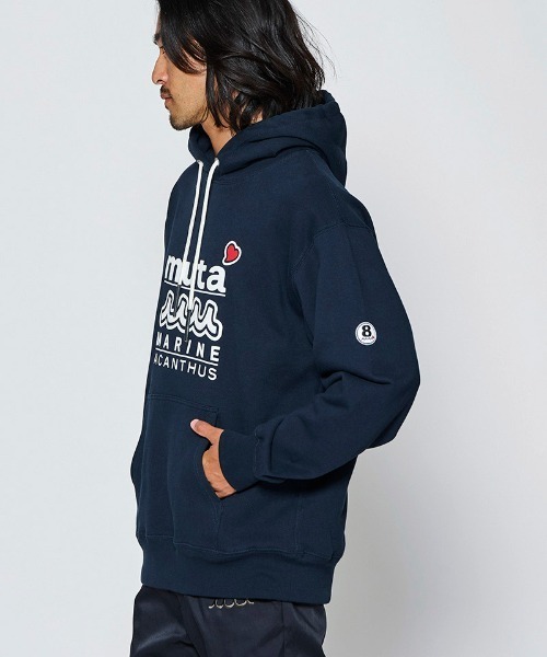 ACANTHUS(アカンサス)の「mpa4244- W-name logo hoodie ロゴパーカー(MA2726)(パーカー・メンズ・ホワイト/ブラック/ネイビー・XL/L/M/S)」の12枚目の写真