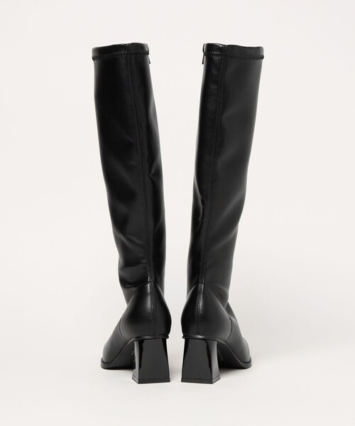 SY UNITED ARROWS(シーユナイテッドアローズ)の「<SY>スクエアストレッチ ロングブーツ60↑(ブーツ・レディース・グレー/ブラック・22cm/23cm/22.5cm/25cm/24.5cm/24cm/23.5cm)」の6枚目の写真