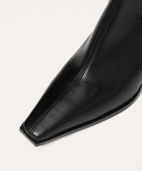 SY UNITED ARROWS(シーユナイテッドアローズ)の「<SY>スクエアストレッチ ロングブーツ60↑(ブーツ・レディース・グレー/ブラック・22cm/23cm/22.5cm/25cm/24.5cm/24cm/23.5cm)」の9枚目の写真