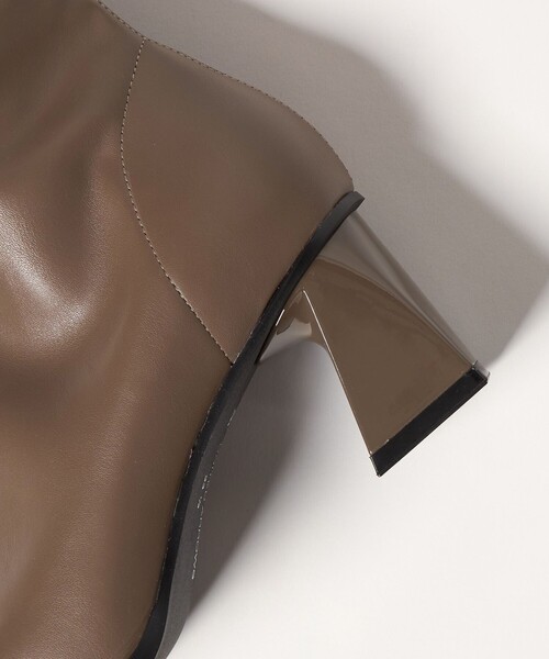 SY UNITED ARROWS(シーユナイテッドアローズ)の「<SY>スクエアストレッチ ロングブーツ60↑(ブーツ・レディース・グレー/ブラック・22cm/23cm/22.5cm/25cm/24.5cm/24cm/23.5cm)」の13枚目の写真