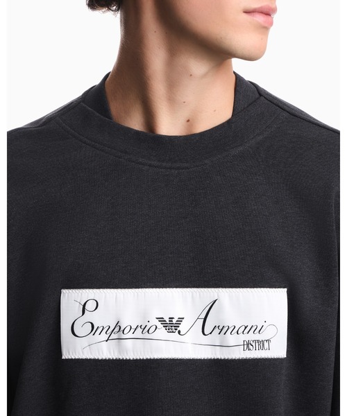 EMPORIO ARMANI(エンポリオアルマーニ)の「<オンライン限定>【エンポリオ アルマーニ】クルーネックスウェットシャツ コットン(スウェット・メンズ・グレー系その他・LARGE/SMALL/MEDIUM/X-SMALL/X-LARGE)」の4枚目の写真