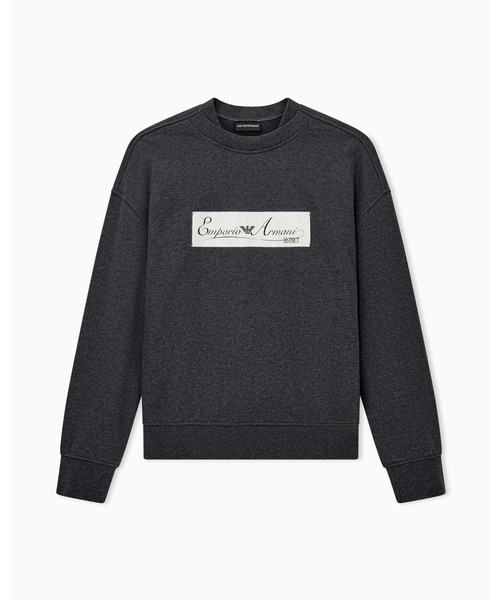 EMPORIO ARMANI(エンポリオアルマーニ)の「<オンライン限定>【エンポリオ アルマーニ】クルーネックスウェットシャツ コットン(スウェット・メンズ・グレー系その他・LARGE/SMALL/MEDIUM/X-SMALL/X-LARGE)」の2枚目の写真