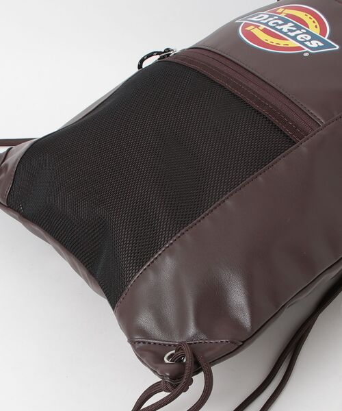 Dickies(ディッキーズ)の「【DICKIES/ディッキーズ】ICON LOGO KNAPSACK / ナップサック(バックパック/リュック・レディース・ブラウン/ブラック・FREE)」の3枚目の写真