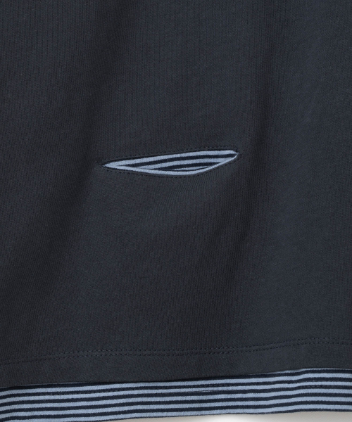 Millo Archive（ミロ アーカイブ）の「クーヘン レイヤード ロングスリーブ [ネイビー]（Tシャツ/カットソー・レディース・その他・MEDIUM/LARGE/X-LARGE）」の3枚目の写真