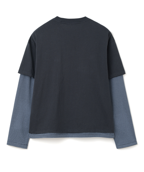 Millo Archive（ミロ アーカイブ）の「クーヘン レイヤード ロングスリーブ [ネイビー]（Tシャツ/カットソー・レディース・その他・MEDIUM/LARGE/X-LARGE）」の6枚目の写真