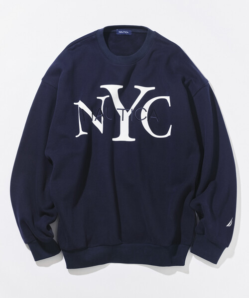 NAUTICA(ノーティカ)の「NAUTICA/ノーティカ リラックスフィット NYCロゴ クルーネックスウェット(スウェット・メンズ・オレンジ/グリーン/ブルー/ブラック/ネイビー/ライトグレー・X-LARGE/MEDIUM/LARGE/XX-LARGE)」の13枚目の写真