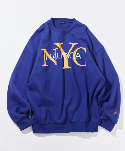 NAUTICA(ノーティカ)の「NAUTICA/ノーティカ リラックスフィット NYCロゴ クルーネックスウェット(スウェット・メンズ・オレンジ/グリーン/ブルー/ブラック/ネイビー/ライトグレー・X-LARGE/MEDIUM/LARGE/XX-LARGE)」の21枚目の写真
