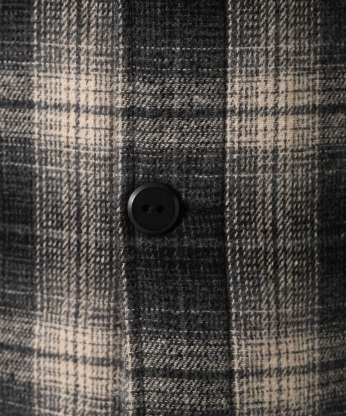 BAYFLOW(ベイフロー)の「【PENDLETON(ペンドルトン)】別注バックキルトCPOジャケット(その他アウター・メンズ・ブラック/オレンジ・MEDIUM/LARGE)」の7枚目の写真