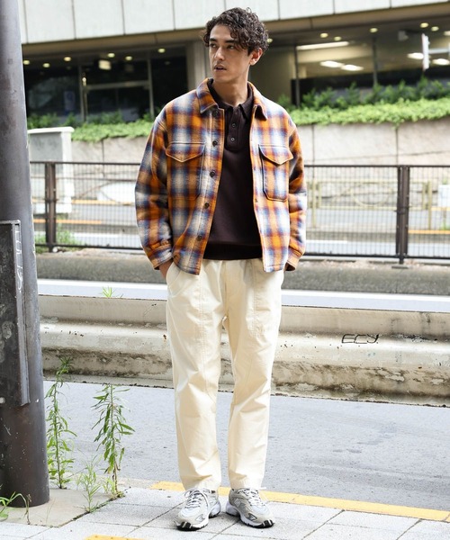 BAYFLOW(ベイフロー)の「【PENDLETON(ペンドルトン)】別注バックキルトCPOジャケット(その他アウター・メンズ・ブラック/オレンジ・MEDIUM/LARGE)」の8枚目の写真