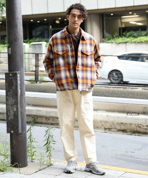 BAYFLOW(ベイフロー)の「【PENDLETON(ペンドルトン)】別注バックキルトCPOジャケット(その他アウター・メンズ・ブラック/オレンジ・MEDIUM/LARGE)」の9枚目の写真