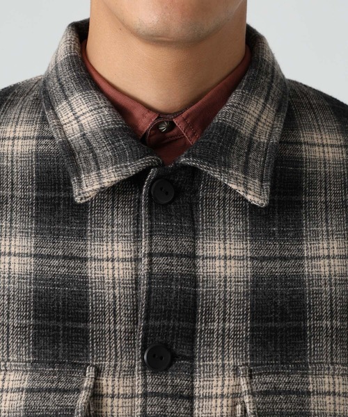 BAYFLOW(ベイフロー)の「【PENDLETON(ペンドルトン)】別注バックキルトCPOジャケット(その他アウター・メンズ・ブラック/オレンジ・MEDIUM/LARGE)」の16枚目の写真