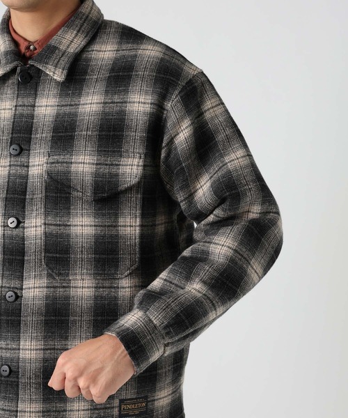BAYFLOW(ベイフロー)の「【PENDLETON(ペンドルトン)】別注バックキルトCPOジャケット(その他アウター・メンズ・ブラック/オレンジ・MEDIUM/LARGE)」の18枚目の写真