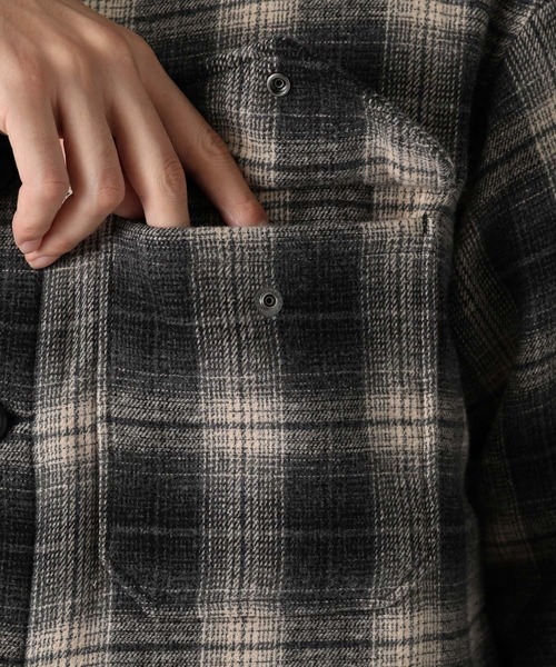 BAYFLOW(ベイフロー)の「【PENDLETON(ペンドルトン)】別注バックキルトCPOジャケット(その他アウター・メンズ・ブラック/オレンジ・MEDIUM/LARGE)」の19枚目の写真