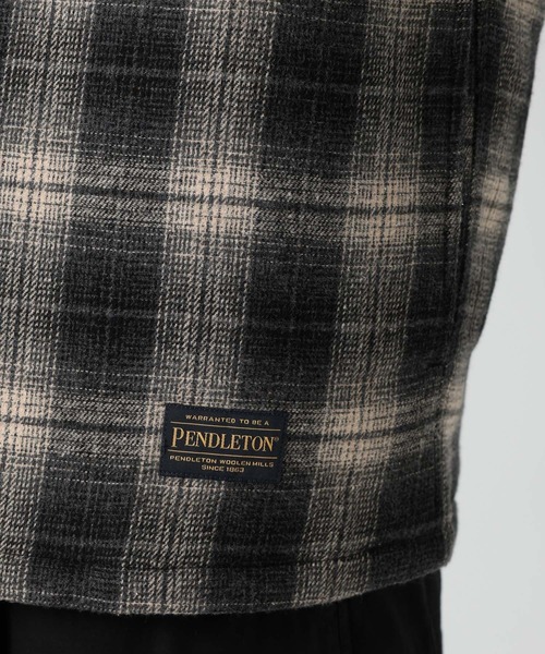BAYFLOW(ベイフロー)の「【PENDLETON(ペンドルトン)】別注バックキルトCPOジャケット(その他アウター・メンズ・ブラック/オレンジ・MEDIUM/LARGE)」の20枚目の写真