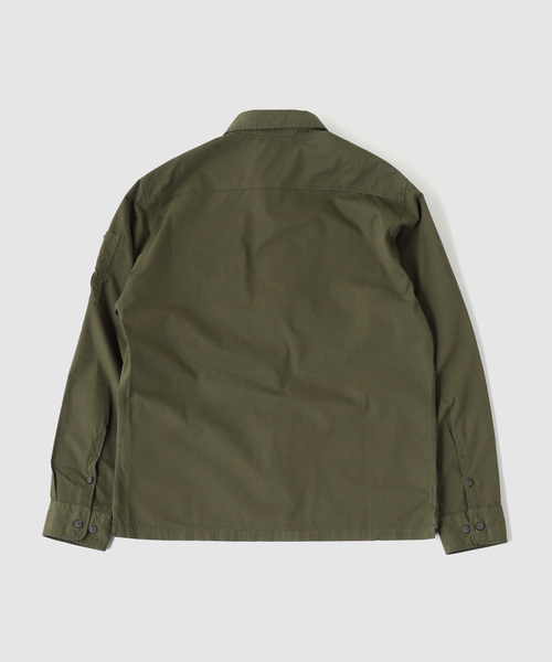 C.P. COMPANY(シーピーカンパニー)の「C.P.Company / シーピーカンパニー ORGNC GBRDNE LNG SLV HDDN ZIP SH(シャツ/ブラウス・メンズ・ブラック/カーキ・SMALL/MEDIUM/LARGE)」の3枚目の写真