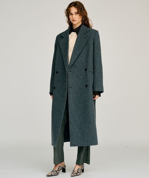 PRANK PROJECT(プランクプロジェクト)の「【2026Winter Pre-Order】ノッチラペルコート / Notch Lapel Coat(チェスターコート・レディース・ベージュ/ピンク/グレー/ブラック・36/38)」の3枚目の写真
