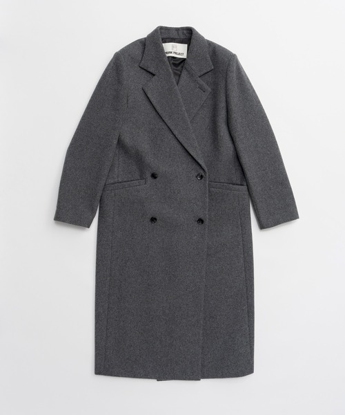 PRANK PROJECT(プランクプロジェクト)の「【2026Winter Pre-Order】ノッチラペルコート / Notch Lapel Coat(チェスターコート・レディース・ベージュ/ピンク/グレー/ブラック・36/38)」の15枚目の写真