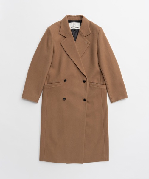 PRANK PROJECT(プランクプロジェクト)の「【2026Winter Pre-Order】ノッチラペルコート / Notch Lapel Coat(チェスターコート・レディース・ベージュ/ピンク/グレー/ブラック・36/38)」の16枚目の写真