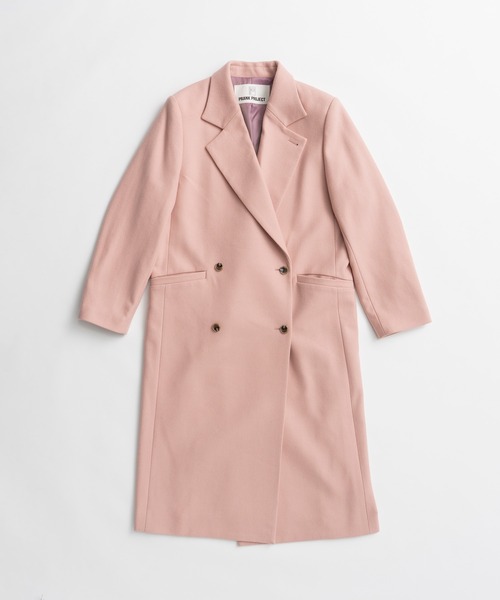 PRANK PROJECT(プランクプロジェクト)の「【2026Winter Pre-Order】ノッチラペルコート / Notch Lapel Coat(チェスターコート・レディース・ベージュ/ピンク/グレー/ブラック・36/38)」の17枚目の写真