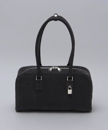 TSUKUROI(�c�N���C)�́y-TSUKUROI-�zReal Suede Leather �gPadrock Charm�hBoston Bag/���A���X�E�F�[�h���U�[ �p�h���b�N�`���[�� �{�X�g���o�b�O(�{�X�g���o�b�O)