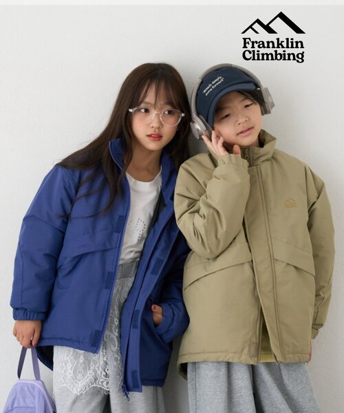 ジャケット・アウター kororinUNMINOU KIDS】【Franklin Climbing】撥水/保温/モンスターパーカーアウター