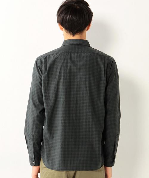 UNITED ARROWS(ユナイテッドアローズ)の「UAS オーバーダイ ボックス シャツ(シャツ/ブラウス・メンズ・ベージュ/ダークグリーン・SMALL/LARGE/X-SMALL/MEDIUM/XX-LARGE)」の6枚目の写真