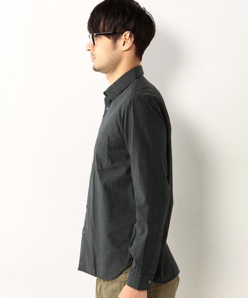UNITED ARROWS(ユナイテッドアローズ)の「UAS オーバーダイ ボックス シャツ(シャツ/ブラウス・メンズ・ベージュ/ダークグリーン・SMALL/LARGE/X-SMALL/MEDIUM/XX-LARGE)」の8枚目の写真