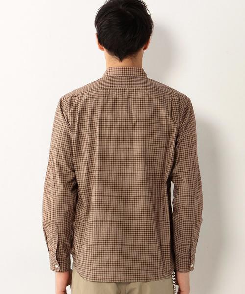 UNITED ARROWS(ユナイテッドアローズ)の「UAS オーバーダイ ボックス シャツ(シャツ/ブラウス・メンズ・ベージュ/ダークグリーン・SMALL/LARGE/X-SMALL/MEDIUM/XX-LARGE)」の4枚目の写真