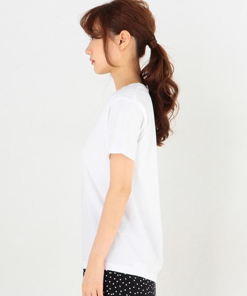 Another Edition（アナザーエディション）の「HanesジャパンフィットVネックTシャツ2枚組(ホワイト)/Hanes 2P JPNfit V/N-T WH（Tシャツ/カットソー・レディース・ホワイト・フリー）」の4枚目の写真