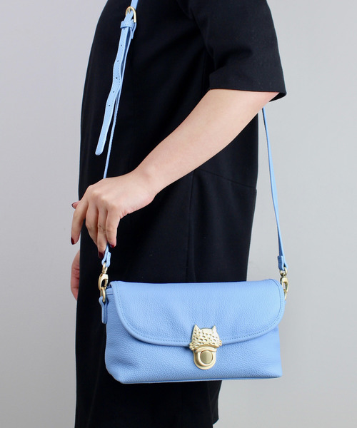 tsumori chisato CARRY（ツモリチサトキャリー）の「カリヤネコ　ショルダーバッグ（ショルダーバッグ・レディース・ブラック/ベージュ/ブラウン/グリーン/ネイビー/ボルドー/カーキ/サックスブルー/パープル・FREE）」の7枚目の写真