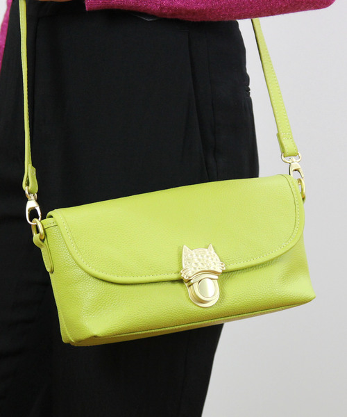 tsumori chisato CARRY（ツモリチサトキャリー）の「カリヤネコ　ショルダーバッグ（ショルダーバッグ・レディース・ブラック/ベージュ/ブラウン/グリーン/ネイビー/ボルドー/カーキ/サックスブルー/パープル・FREE）」の5枚目の写真