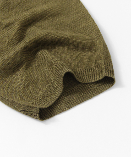 URBAN RESEARCH DOORS MENS（アーバンリサーチ ドアーズ メンズ）の「DOORS Linen S/S Knit Tee（Tシャツ/カットソー・メンズ・カーキ/グレー/ネイビー/ホワイト・40/38）」の8枚目の写真