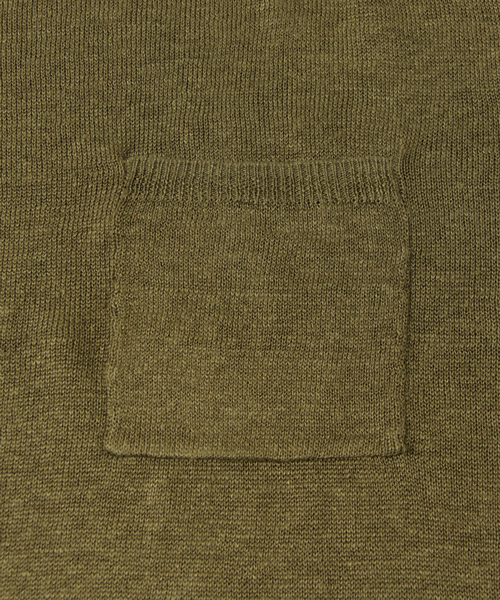 URBAN RESEARCH DOORS MENS（アーバンリサーチ ドアーズ メンズ）の「DOORS Linen S/S Knit Tee（Tシャツ/カットソー・メンズ・カーキ/グレー/ネイビー/ホワイト・40/38）」の9枚目の写真