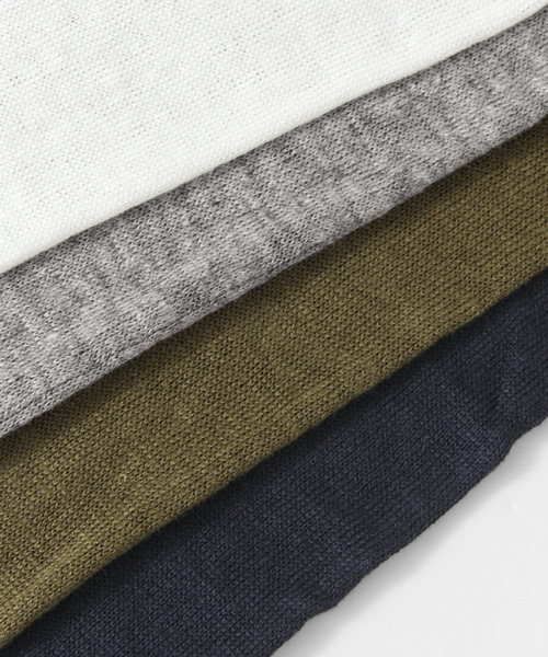 URBAN RESEARCH DOORS MENS（アーバンリサーチ ドアーズ メンズ）の「DOORS Linen S/S Knit Tee（Tシャツ/カットソー・メンズ・カーキ/グレー/ネイビー/ホワイト・40/38）」の5枚目の写真