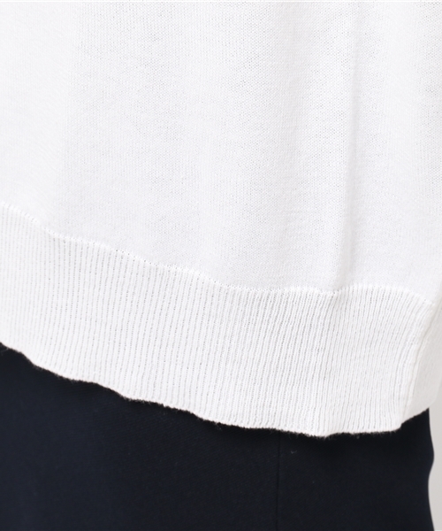 hvc femme(エイチヴィシーファム)の「hvc femme / ドルマンニット5分袖(ニット/セーター・レディース・ホワイト/ピンク/グレー/ブルー/ネイビー/イエロー・FREE)」の12枚目の写真