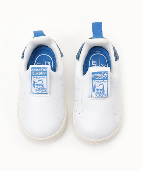 adidas（アディダス）の「オリジナルス スタンスミス [STAN SMITH 360 I]（スニーカー・キッズ・ホワイト×ブルー/ホワイト×ピンク/ホワイト×グリーン・13cm/14cm/15cm/16cm/11cm/12cm/14.5cm/13.0cm/15.0cm/14.0cm/13.5cm/15.5cm/16.0cm/16.5cm）」の7枚目の写真