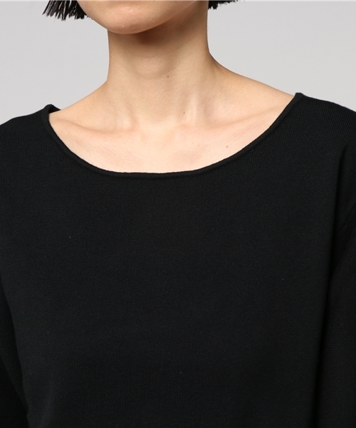 Omekashi（オメカシ）の「袖ボリュームニット（ニット/セーター・レディース・オフホワイト/ブラック/ライトグレー/ピンク・ﾌﾘ-）」の8枚目の写真