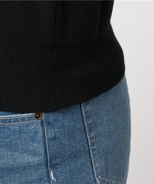 Omekashi（オメカシ）の「袖ボリュームニット（ニット/セーター・レディース・オフホワイト/ブラック/ライトグレー/ピンク・ﾌﾘ-）」の10枚目の写真