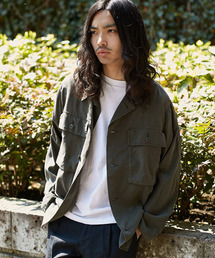 AMERICAN RAG CIE | テンセル 長袖ファティーグシャツ(シャツ/ブラウス)