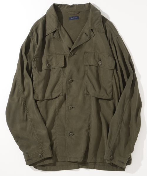 AMERICAN RAG CIE（アメリカンラグシー）の「テンセル 長袖ファティーグシャツ（シャツ/ブラウス・メンズ・オリーブ・2/1/3）」の3枚目の写真