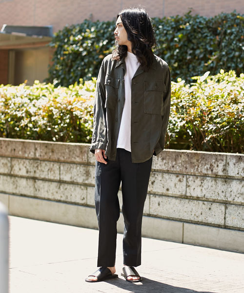 AMERICAN RAG CIE（アメリカンラグシー）の「テンセル 長袖ファティーグシャツ（シャツ/ブラウス・メンズ・オリーブ・2/1/3）」の16枚目の写真