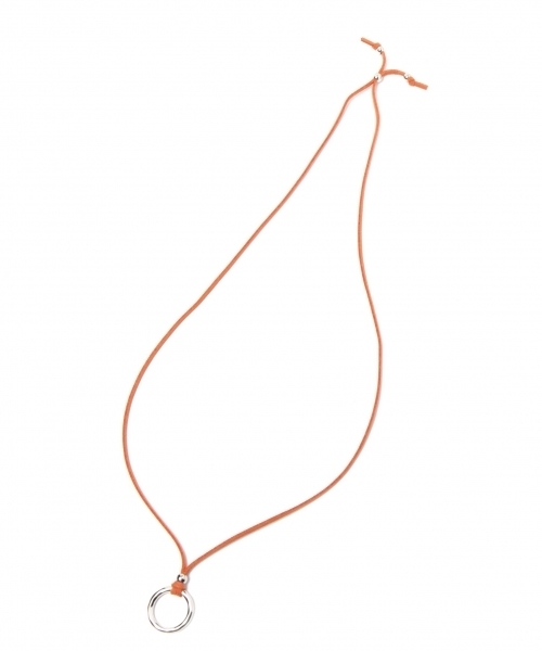 GLOBAL WORK（グローバルワーク）の「フェイクレザーコードネックレス２/768420（ネックレス・メンズ・オレンジ/ベージュ/ブラック・FREE）」の3枚目の写真