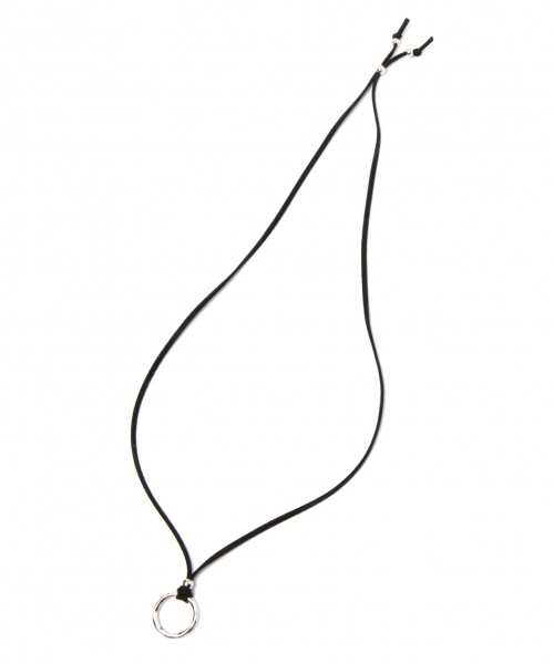 GLOBAL WORK（グローバルワーク）の「フェイクレザーコードネックレス２/768420（ネックレス・メンズ・オレンジ/ベージュ/ブラック・FREE）」の2枚目の写真