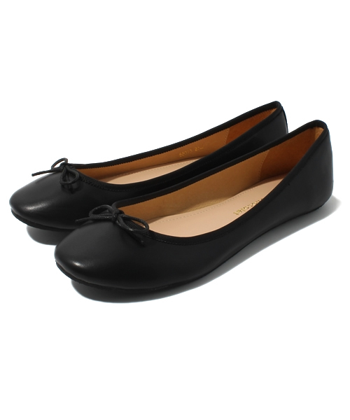 Boisson Chocolat（ボワソンショコラ）の「ボワソン ショコラ/B バレリーナ ﾌﾗｯﾄｼｭｰｽﾞ（バレエシューズ・レディース・ゴールド/ブラック/グレー/ベージュ・23.5cm/24cm/24.5cm/22cm/22.5cm/23cm/25cm）」の2枚目の写真