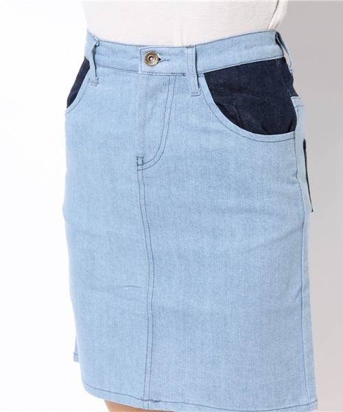 CIAOPANIC（チャオパニック）の「【Ciaopanic】サイドラインデニムタイトSK（スカート・レディース・ブルー/ネイビー・SMALL/MEDIUM）」の8枚目の写真