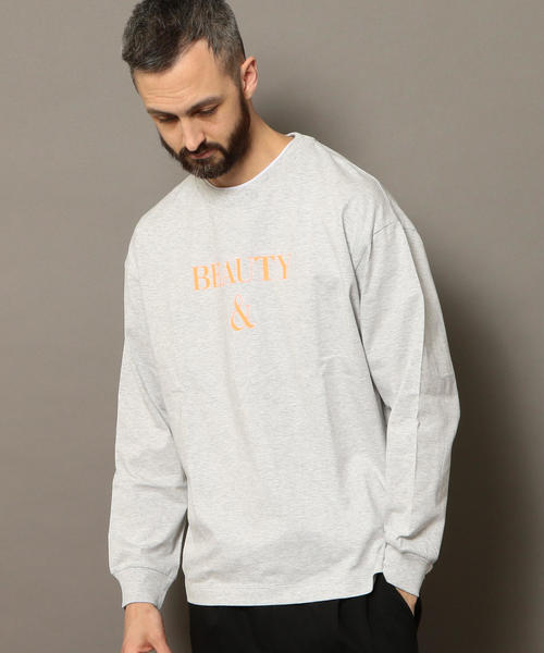 BEAUTY&YOUTH UNITED ARROWS（ビューティーアンドユースユナイテッドアローズ）の「BY B&Y ロングスリーブ Tシャツ（Tシャツ/カットソー・メンズ・ホワイト/ブラック/グレー・SMALL/MEDIUM/X-LARGE/LARGE）」の9枚目の写真