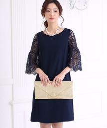 Bou Jeloud | 【WEB限定】結婚式◇パーティー◇コンサート　クロッシェレース Iラインドレス（ポケット付）(ドレス)